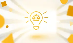 Icona di una lampadina con bilancia della giustizia al suo interno, simbolo di innovazione nel legal tech.