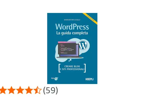 Guida completa su come si crea un blog con WordPress. Immagine di un laptop con codice e logo WordPress.