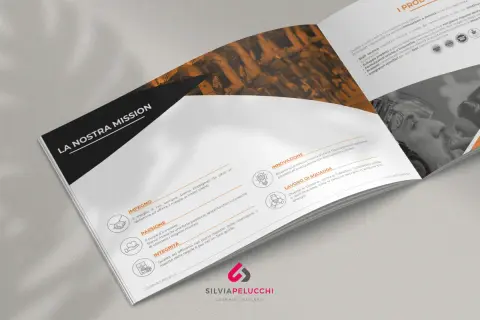 Company profile cos'è: "La Nostra Mission" di EthicSport, con i valori di Impegno, Passione, Integrità, Innovazione e Lavoro di Squadra.