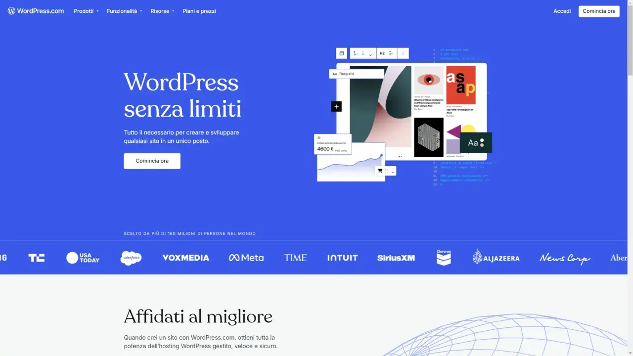 WordPress.com: crea il tuo blog o sito web senza limiti. Scopri come iniziare a creare contenuti e raggiungere il tuo pubblico.