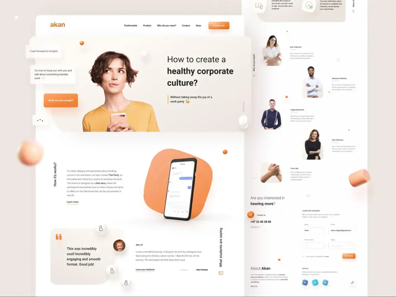 Header sito web con logo