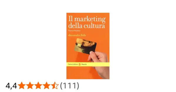 Copertina del libro "Il marketing della cultura" di Alessandro Bollo, con una carta di credito raffigurante la Gioconda.