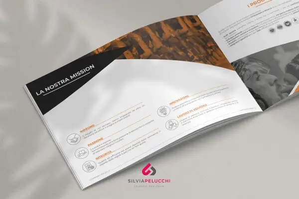 Company profile cos'è: "La Nostra Mission" di EthicSport, con i valori di Impegno, Passione, Integrità, Innovazione e Lavoro di Squadra.